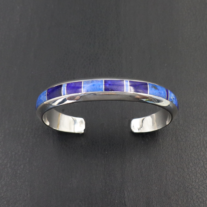 42607 Supersmith / David Rosales Blue Water Inlay Sterling Silver