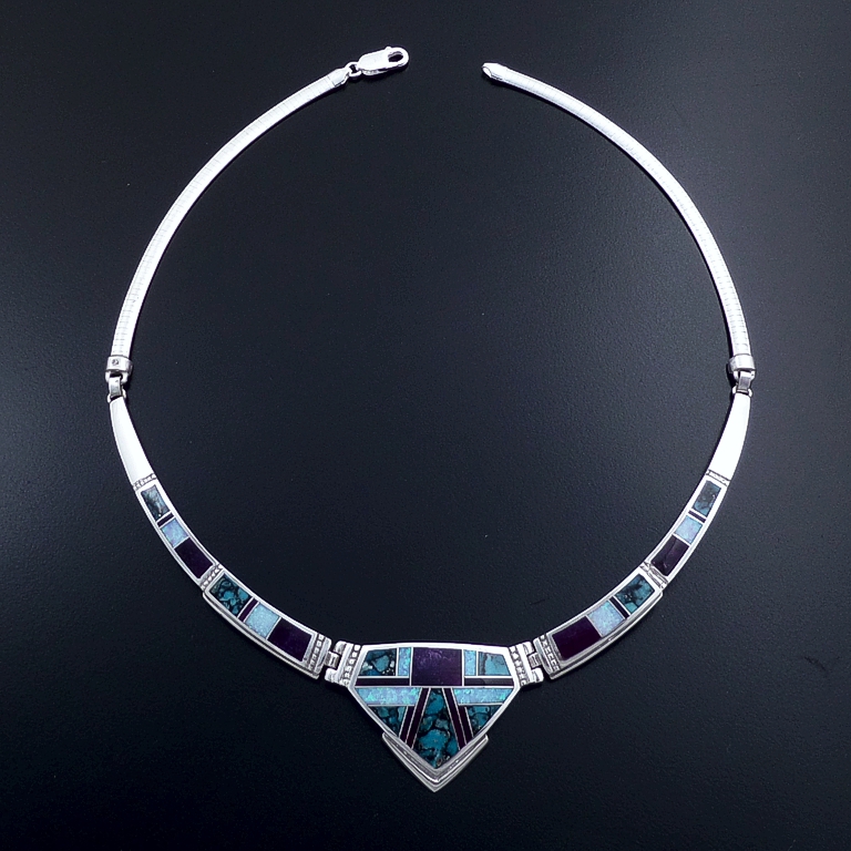 Silver Pendant by Alex Sanchez – Gallup Trading